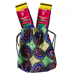 Rucksackbeutel im afrikanischen Design mit Angelique's Finest, Kaffee aus Frauenhand