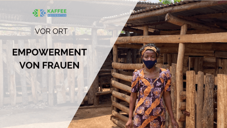 Kaffeebäuerin in Ruanda