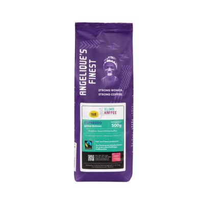 Fairtrade Award 2024-Gewinner in der Kategorie Climate Heroes: Angelique’s Finest Klima-Kaffee Espresso 500g