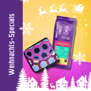 Angelique’ Finest Fairtrade Kaffee 500g & hübsche Einkaufstasche – Weihnachtsspecial