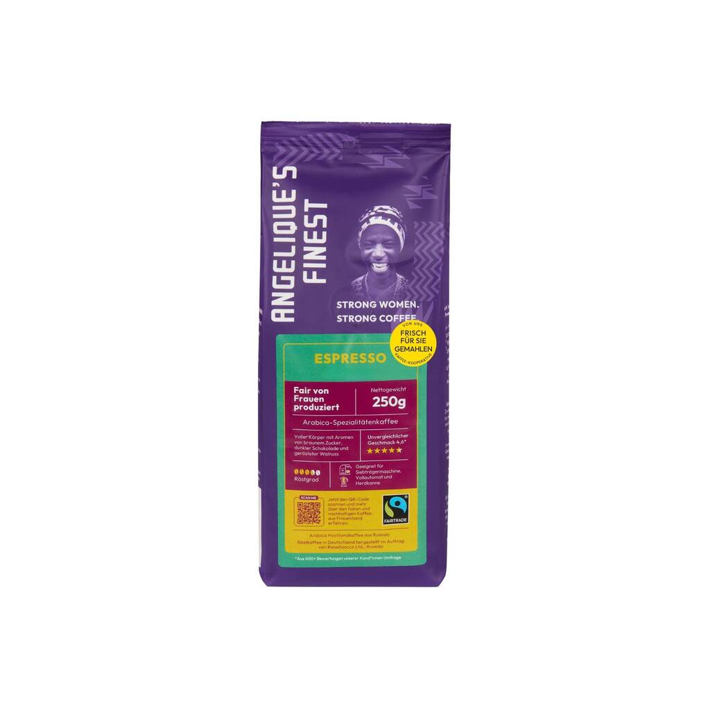 Angelique’s Finest Fairtrade Espresso 250g gemahlen