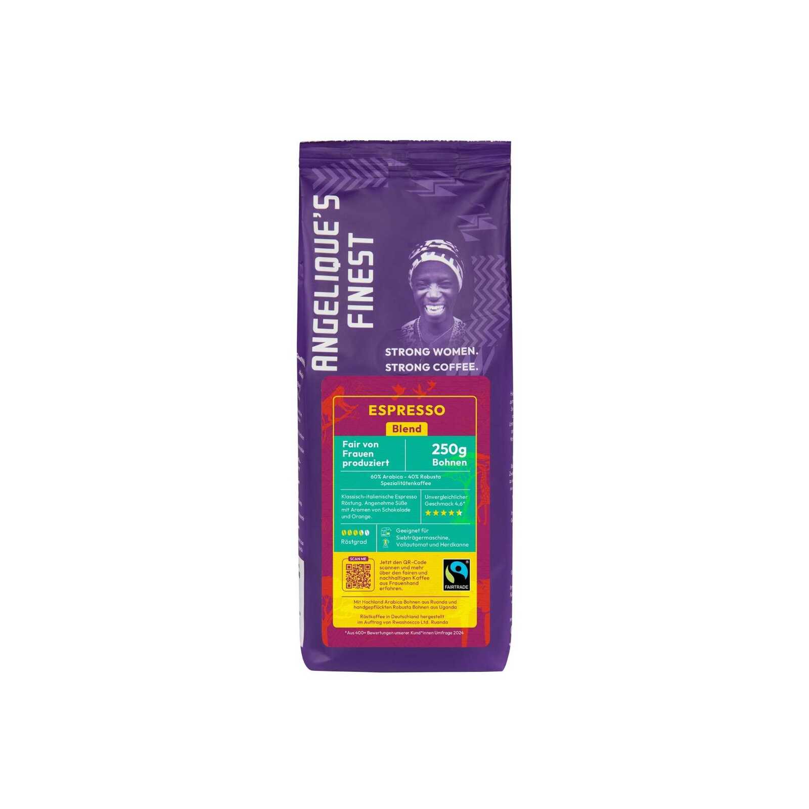 Angeliques Finest Espresso Blend 250g - 60% Arabica und 40% Robusta