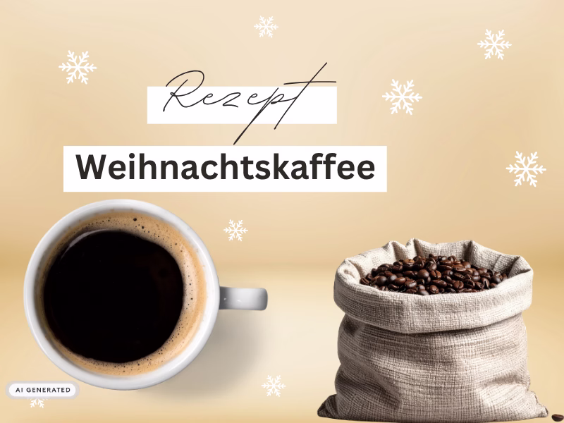 Weihnachtskaffee passend zum Schokokuchen