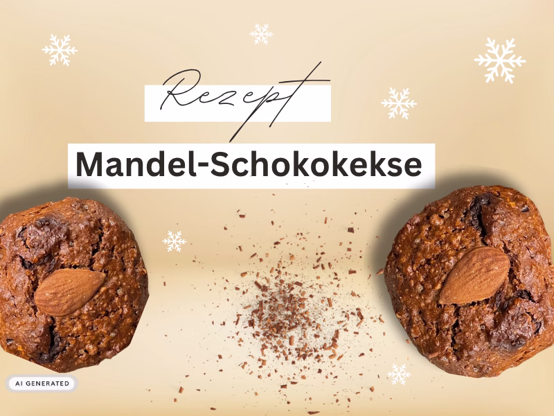 Mandel schokokekse passend zum Chai-Latte