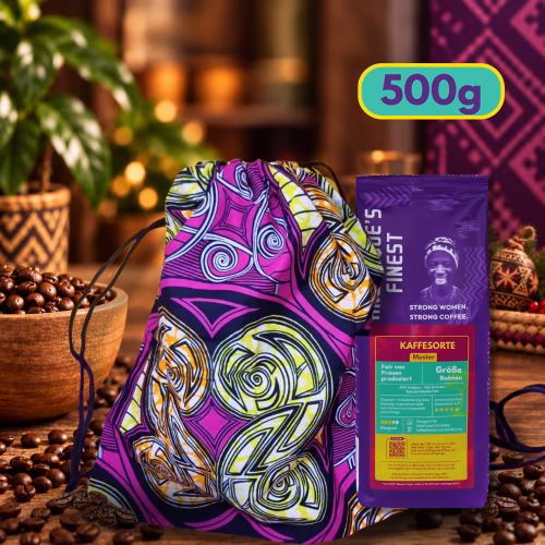500g Fairtrade Specialty Coffee & Kitenge-Beutel - Weihnachtsset