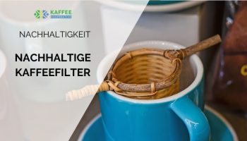 Kaffeetasse mit Filter aus Holz